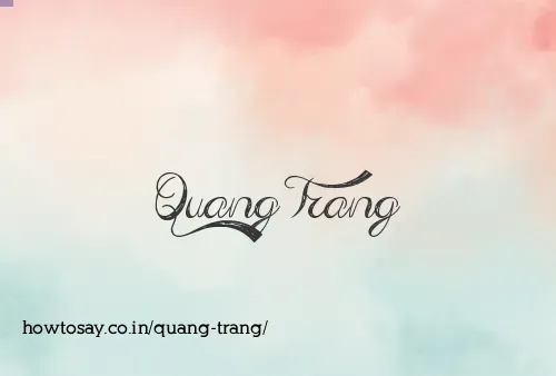 Quang Trang