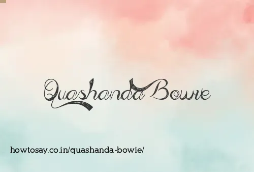 Quashanda Bowie