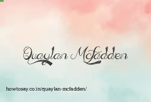 Quaylan Mcfadden