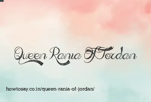 Queen Rania Of Jordan