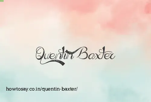 Quentin Baxter