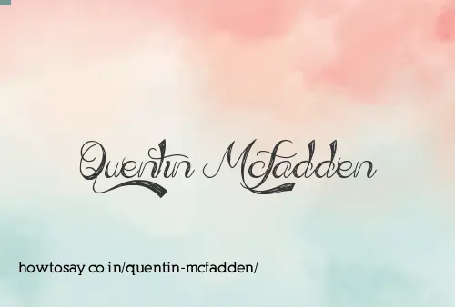 Quentin Mcfadden