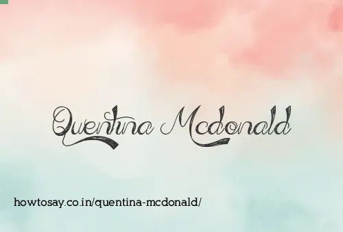 Quentina Mcdonald