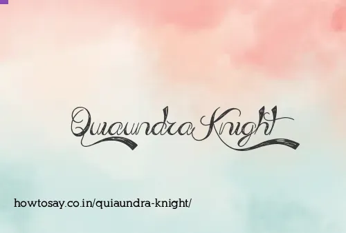 Quiaundra Knight