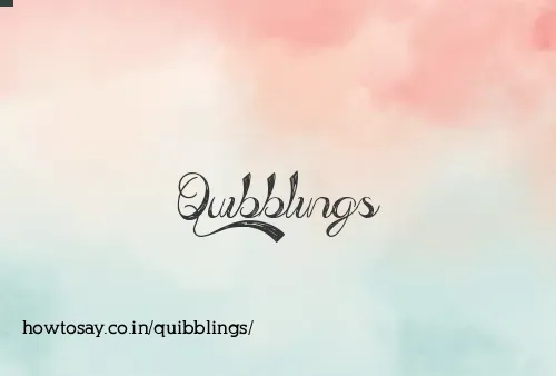 Quibblings