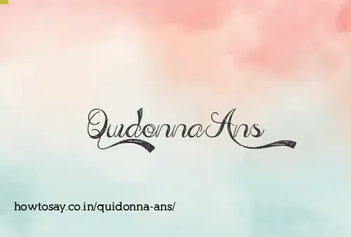 Quidonna Ans