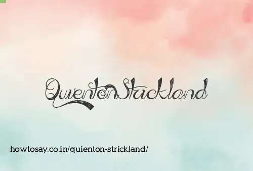 Quienton Strickland