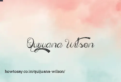 Quijuana Wilson