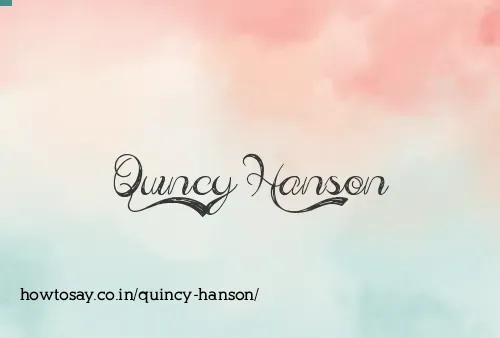 Quincy Hanson