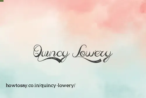 Quincy Lowery
