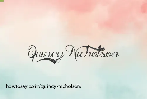 Quincy Nicholson