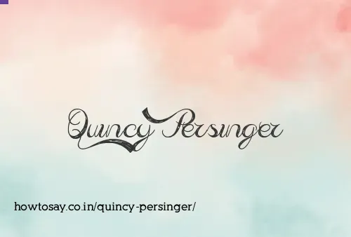 Quincy Persinger