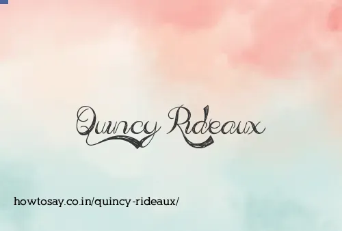 Quincy Rideaux