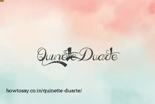 Quinette Duarte