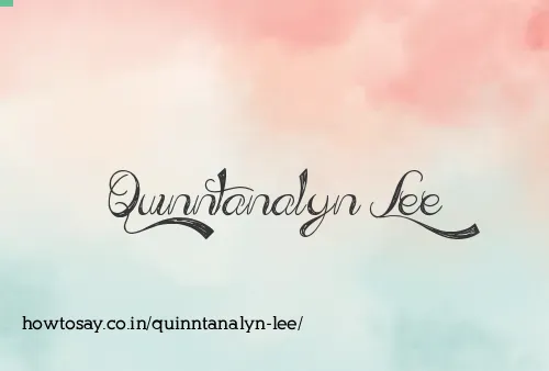 Quinntanalyn Lee