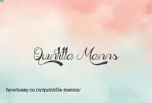 Quintilla Manns