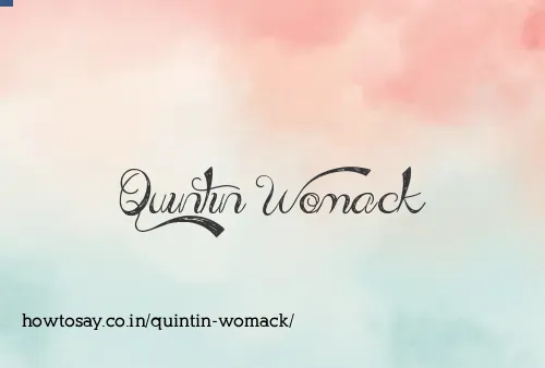Quintin Womack