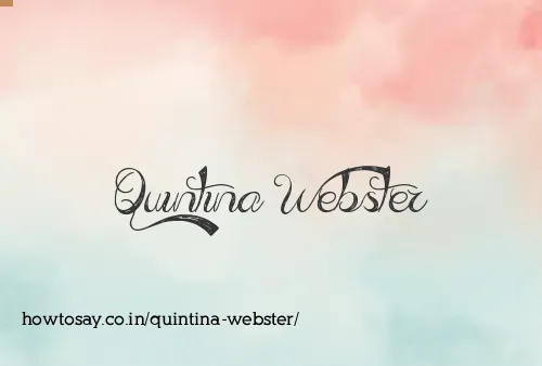 Quintina Webster