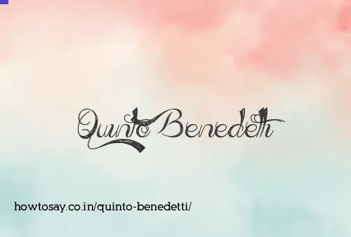 Quinto Benedetti