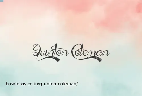 Quinton Coleman