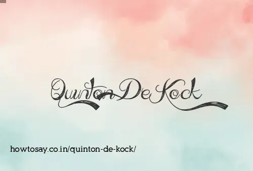 Quinton De Kock