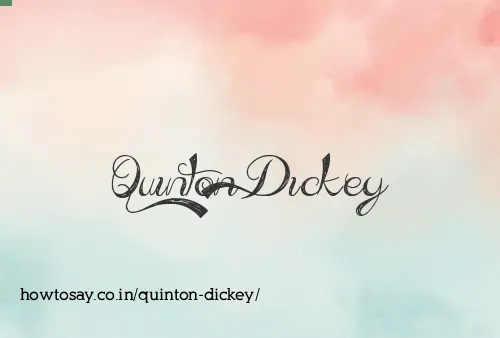 Quinton Dickey