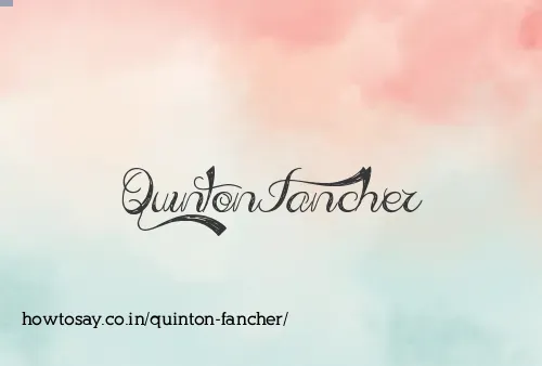 Quinton Fancher