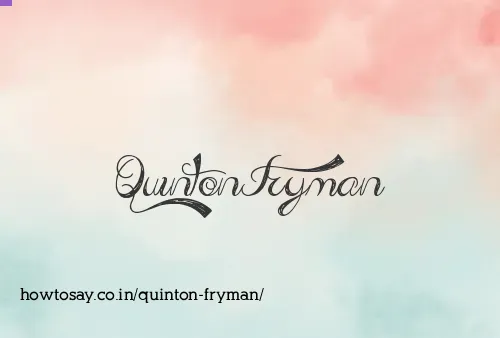 Quinton Fryman