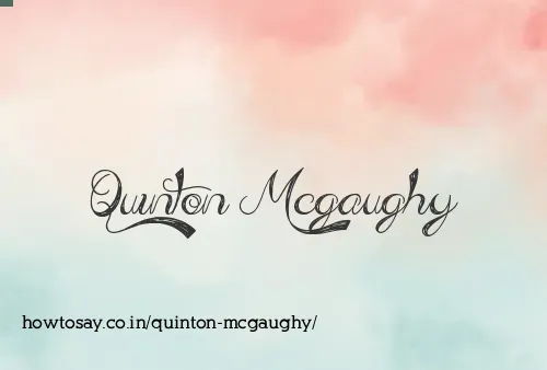 Quinton Mcgaughy