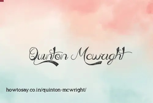 Quinton Mcwright