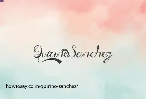 Quirino Sanchez