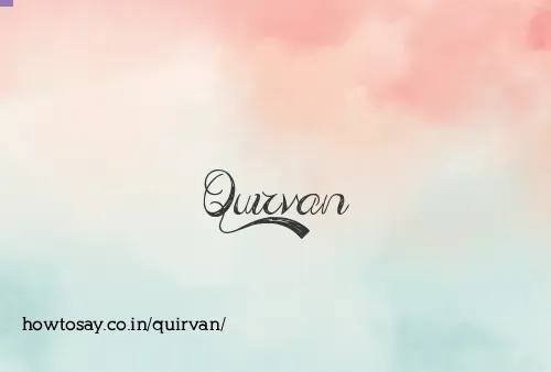 Quirvan