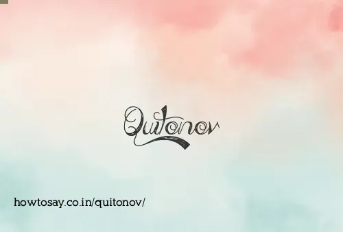 Quitonov