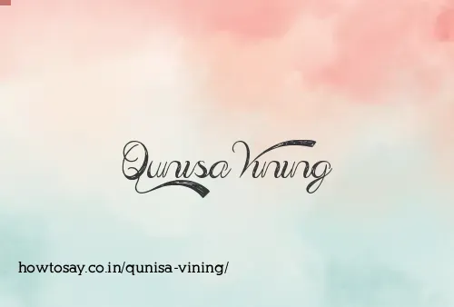 Qunisa Vining