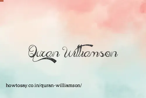 Quran Williamson