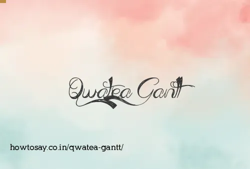 Qwatea Gantt