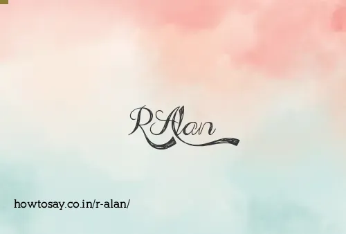 R Alan