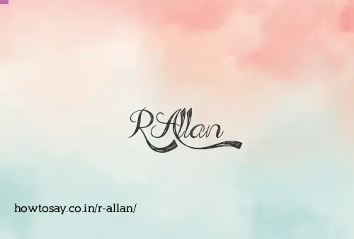 R Allan