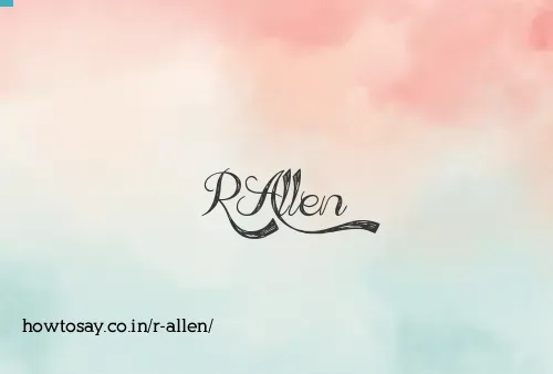 R Allen