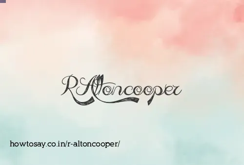 R Altoncooper