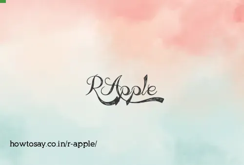 R Apple