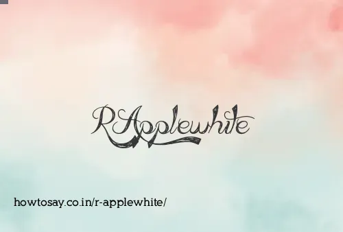 R Applewhite