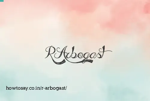 R Arbogast