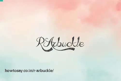 R Arbuckle