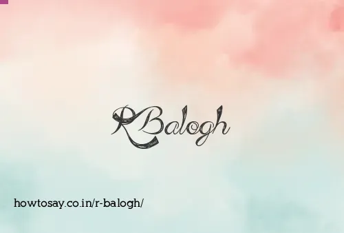 R Balogh