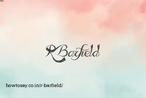 R Barfield