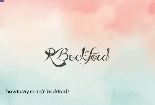 R Beckford