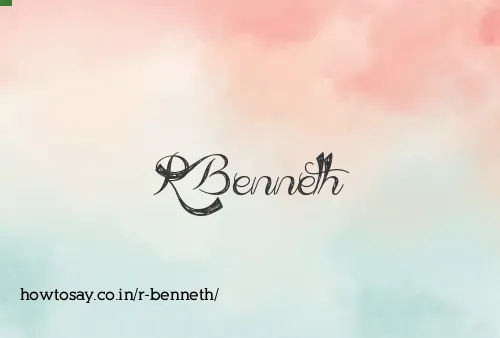 R Benneth