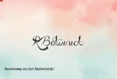 R Botwinick