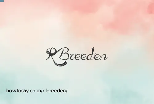 R Breeden